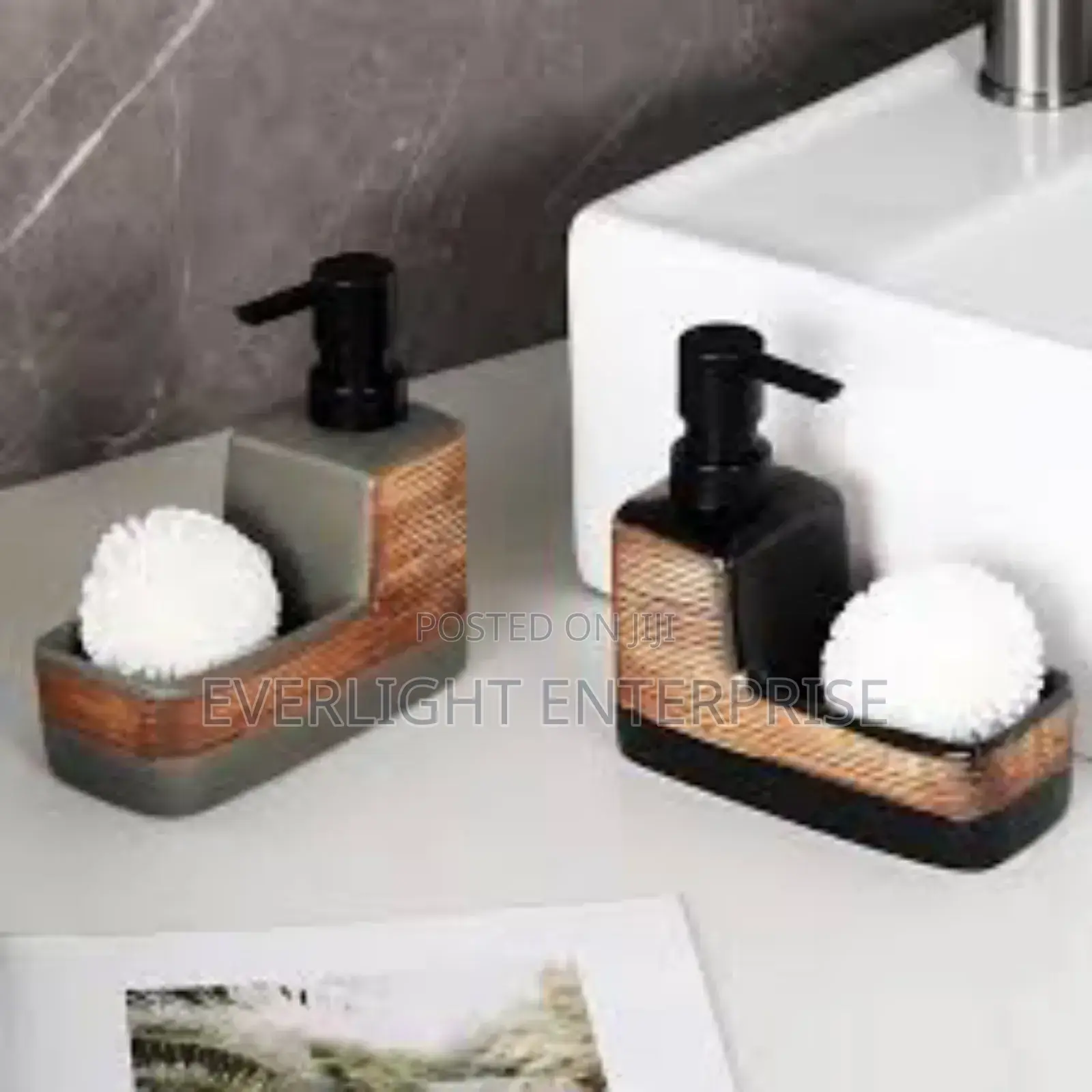 Fancy Single Cube Ceramic Lotion /Soap Dispenser