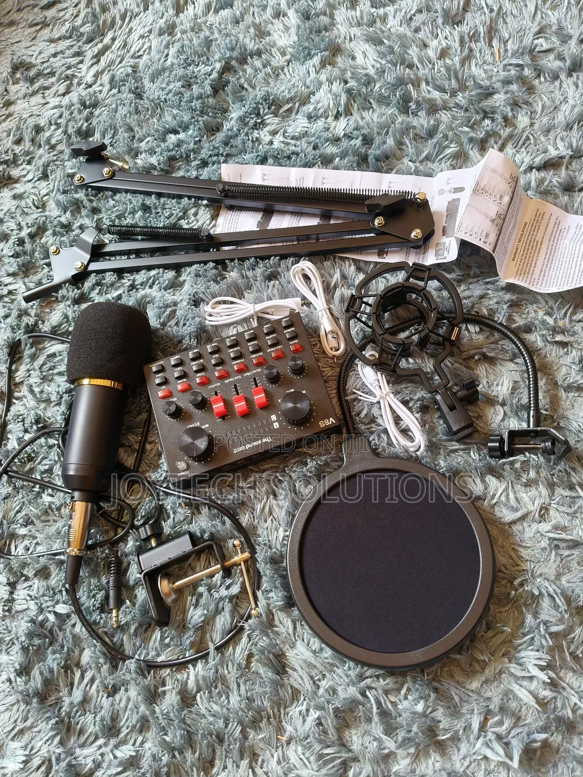 Noise Cancellation Live, Recording Sound Card V8s