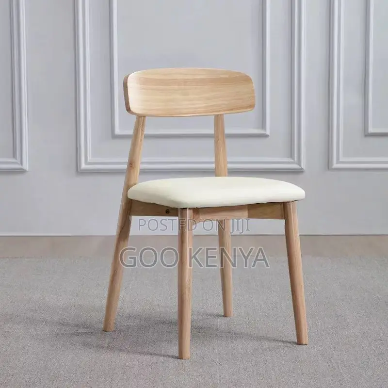 Home Chair; High-quality Wooden Armless Fabric Padded Chair
