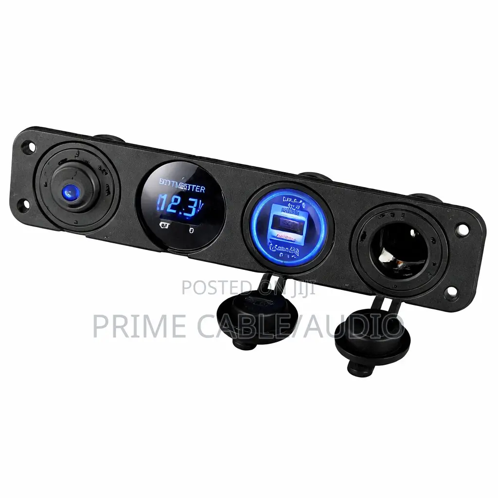 4 in 1 Charger Outlet Socket Panel With Toggle Switch