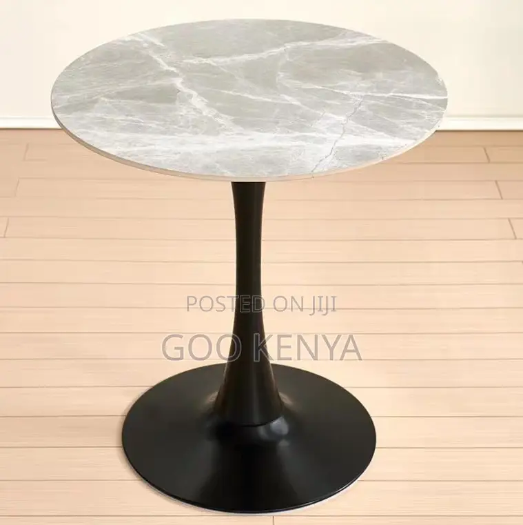 Home Table; Elegant Round Marble Table For Dining, Or Living Area