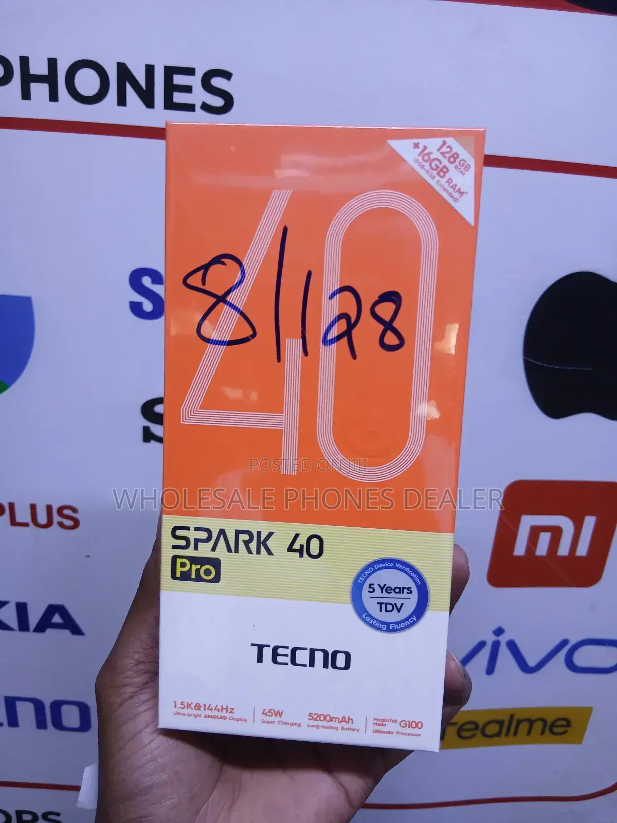 New Tecno Spark 40 Pro 128 GB Black