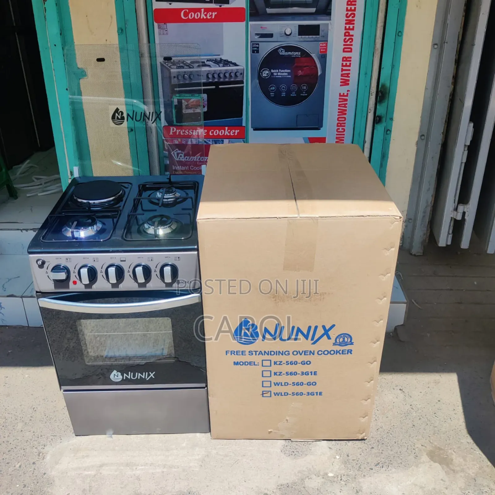 Nunix 3+1 Standing Cooker With Electric Oven