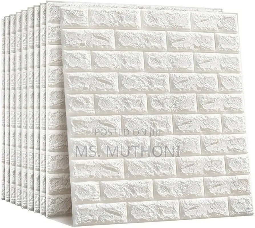 4 PCS Peel and Stick Foam With a 3d Brick Texture.
