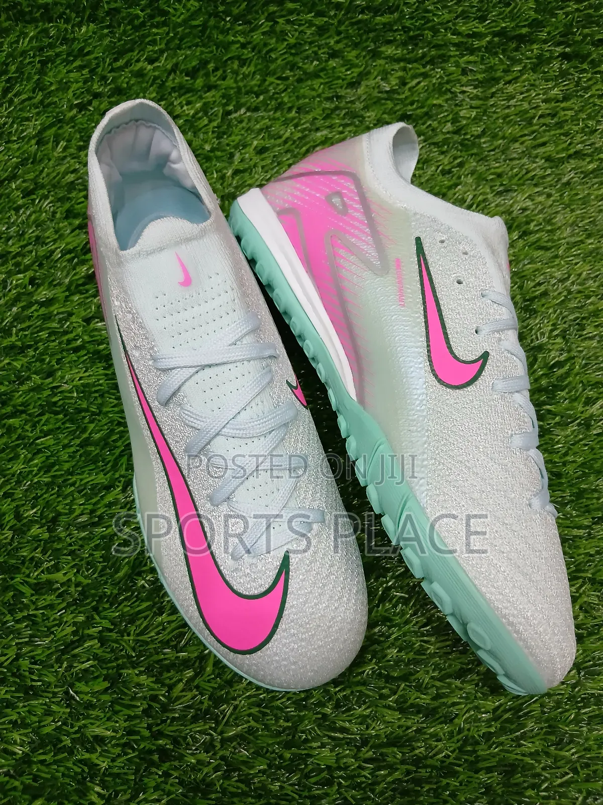 Ocean Cube/Pink Zoom Vapor 16 Trainers