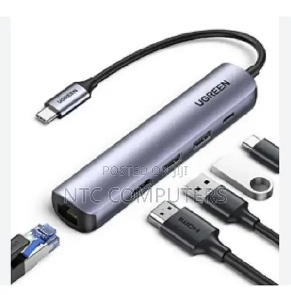 Rapoo Type C - 5 In 1 With Hdmi, 3 Usb 3.0 Ports, Type C - Xd100c