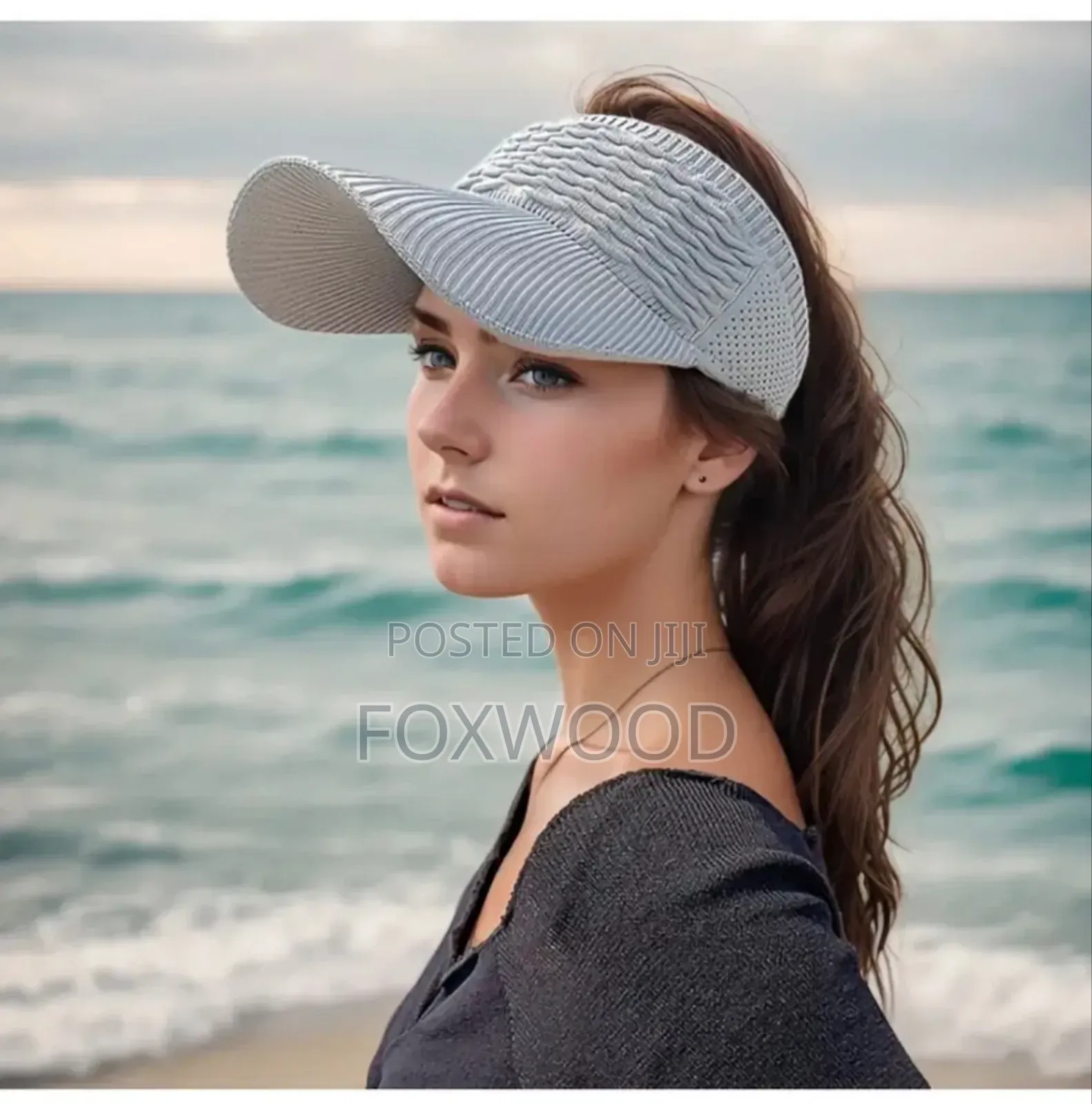Women's Knitted Sun Visor Hat