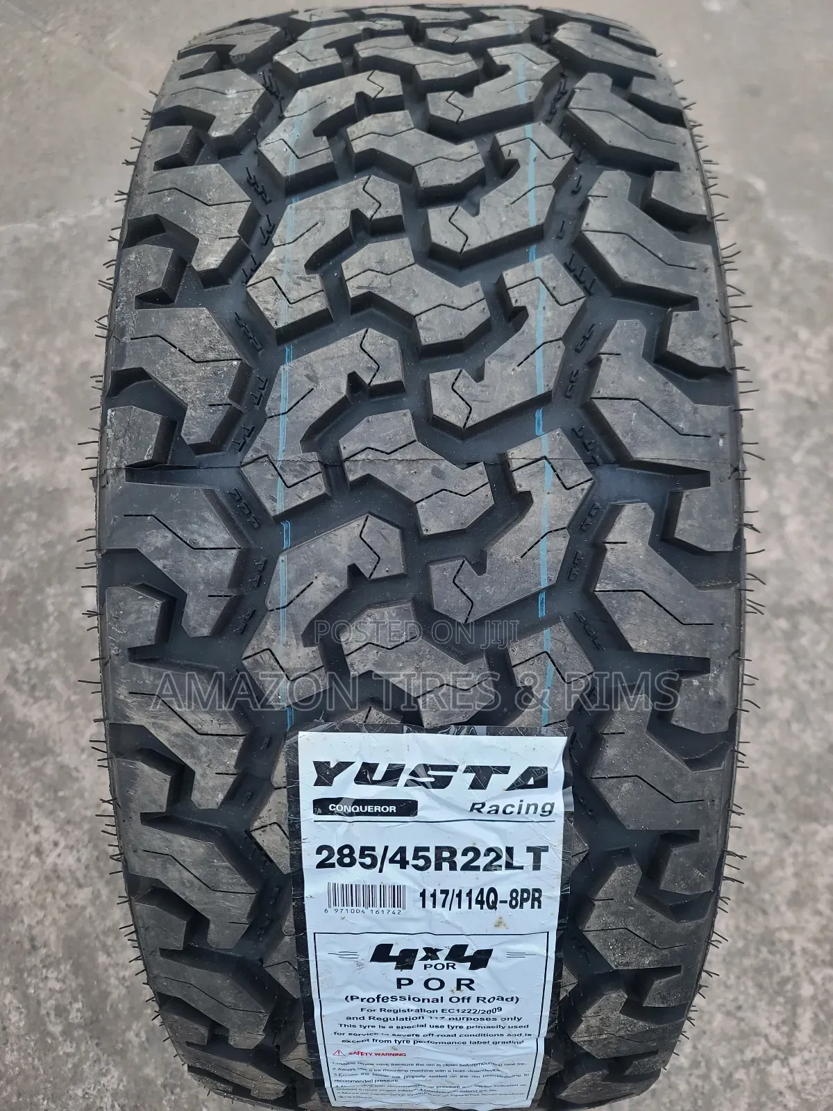 285 /45 R22 Yusta Tyres All-Terrain 8pr 4x4por