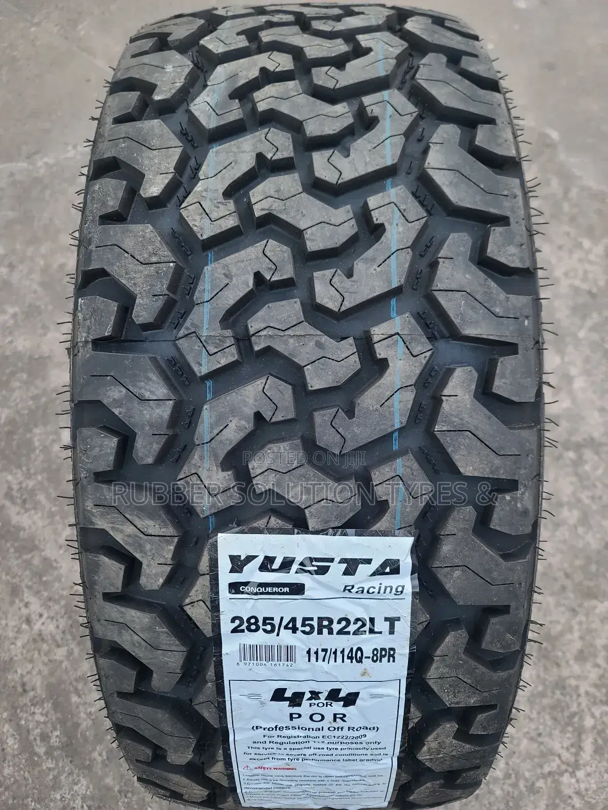 285 /45 R22 Yusta Tyres All-Terrain 8pr 4x4por