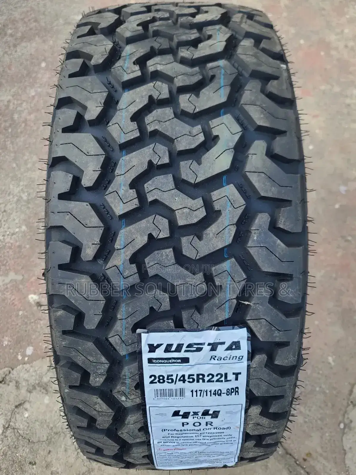 285 /45 R22 Yusta Tyres All-Terrain 8pr 4x4por