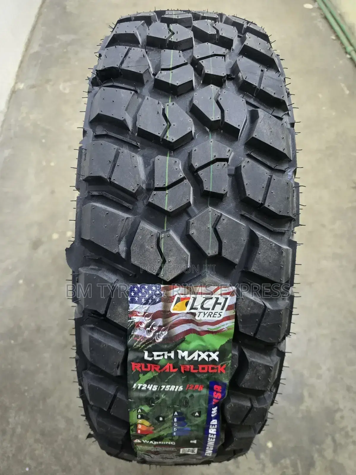 Lt 245 /75 R16 LCH Tyres (Mud Terrein)