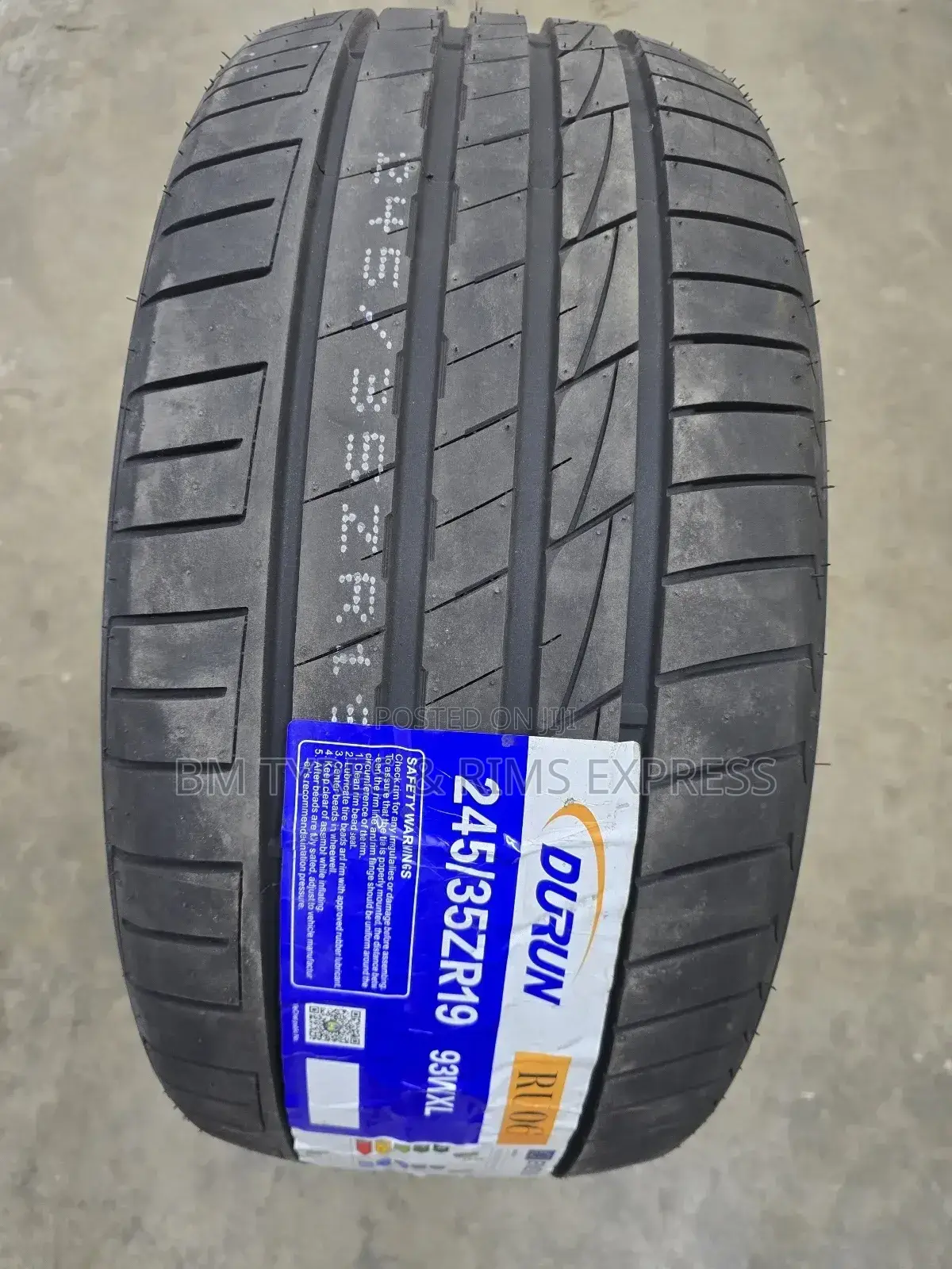 245 /35 R19 Durun Tyres (New Technology)