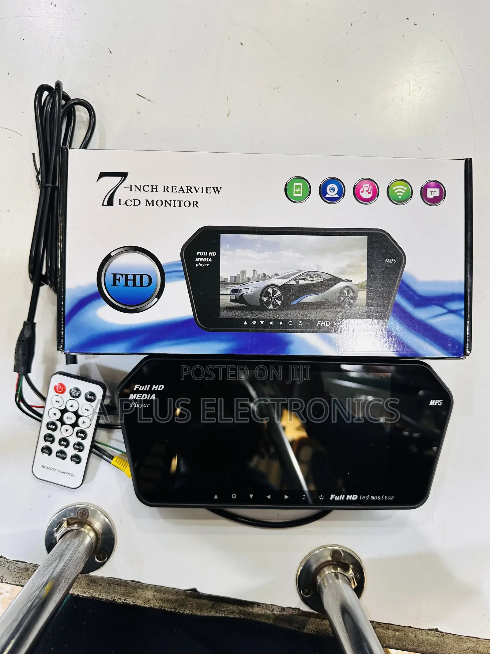 719 7 Inch Monitor With Bluetooth – Clear Display, High Quality