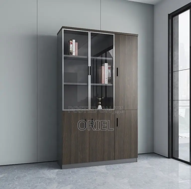 Office Cabinets; Elegant Wooden Executive Office Filing Cupboard