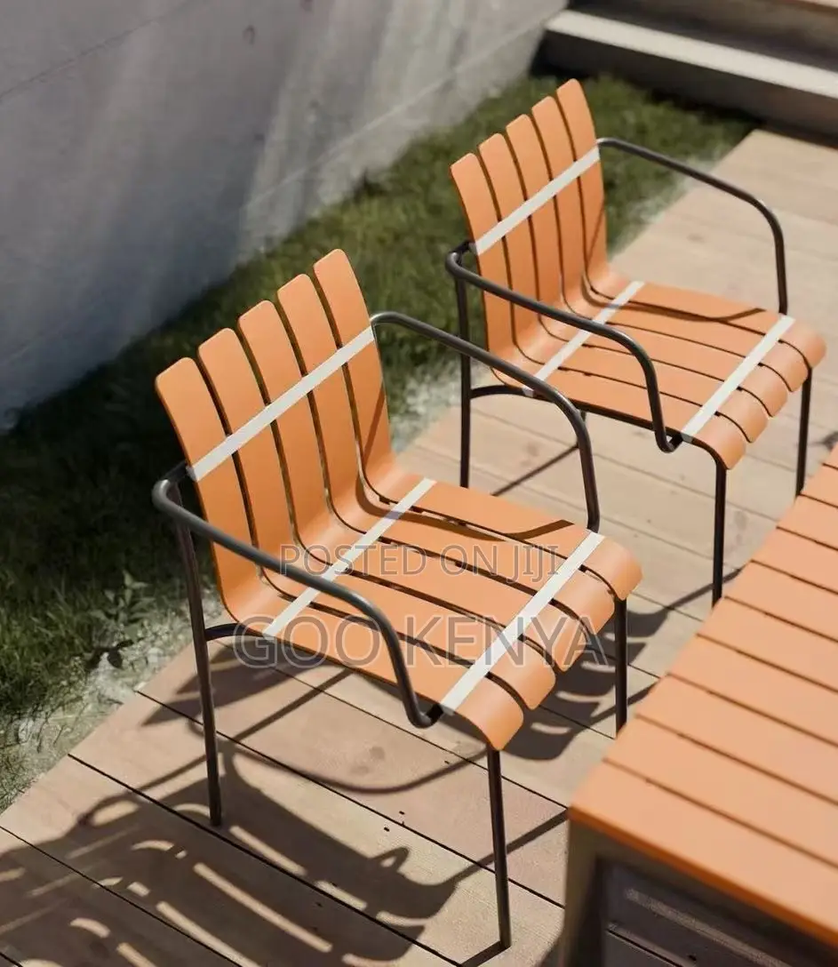 Home Chair; Home Outdoor Striped Chair