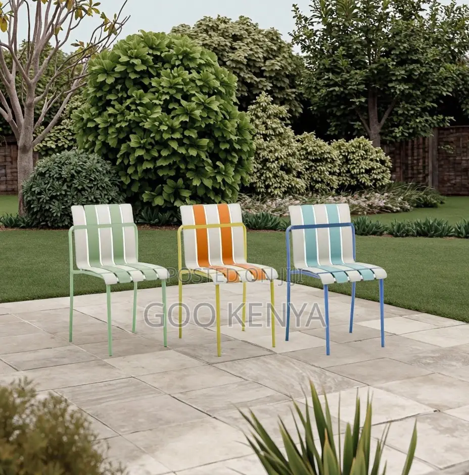 Home Chair; Home Outdoor Striped Chair