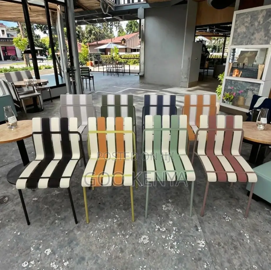 Home Chair; Home Outdoor Striped Chair