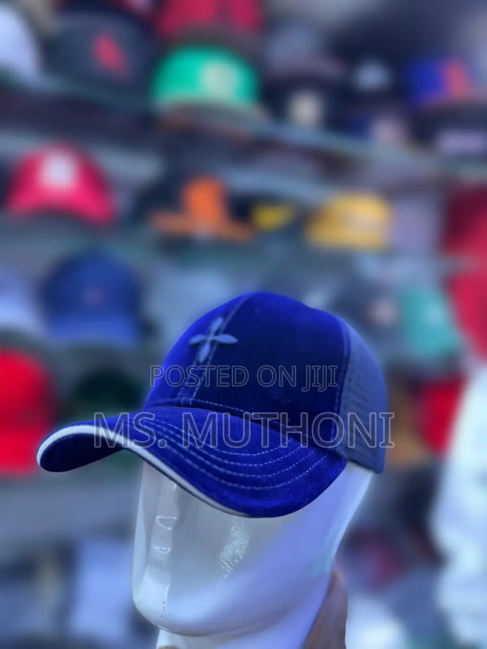 Trucker Velvet Cap With a Breatheable Mesh Back