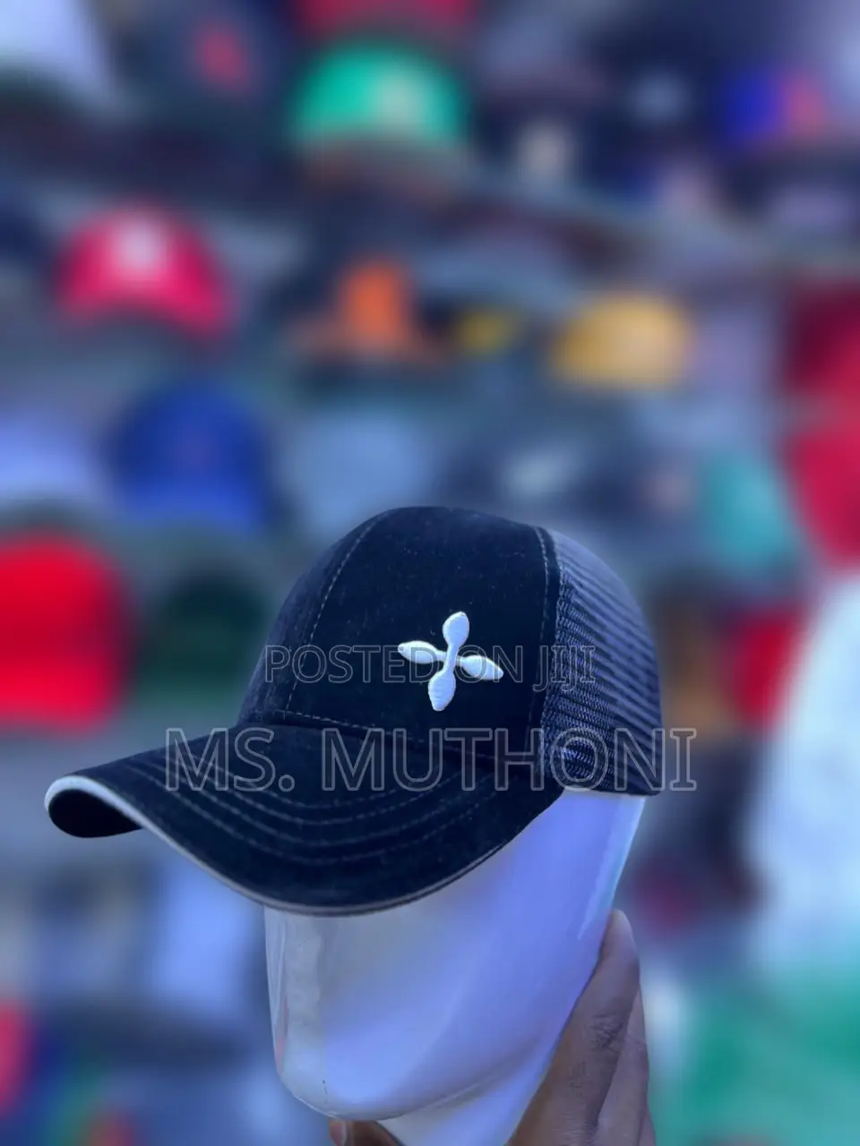 Trucker Velvet Cap With a Breatheable Mesh Back