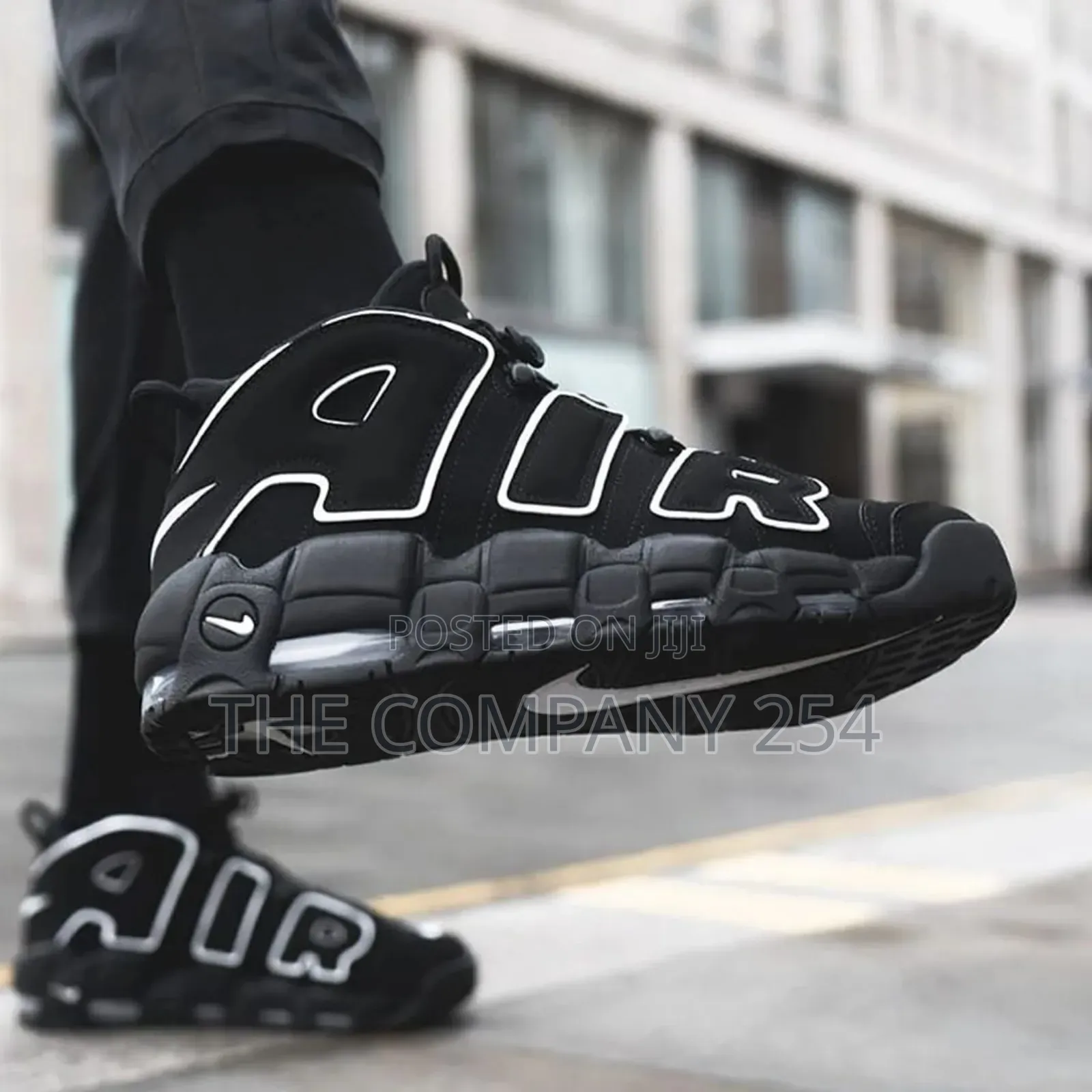 *Nike Uptempo Bulls Leather Unisex Nike Original Shoes