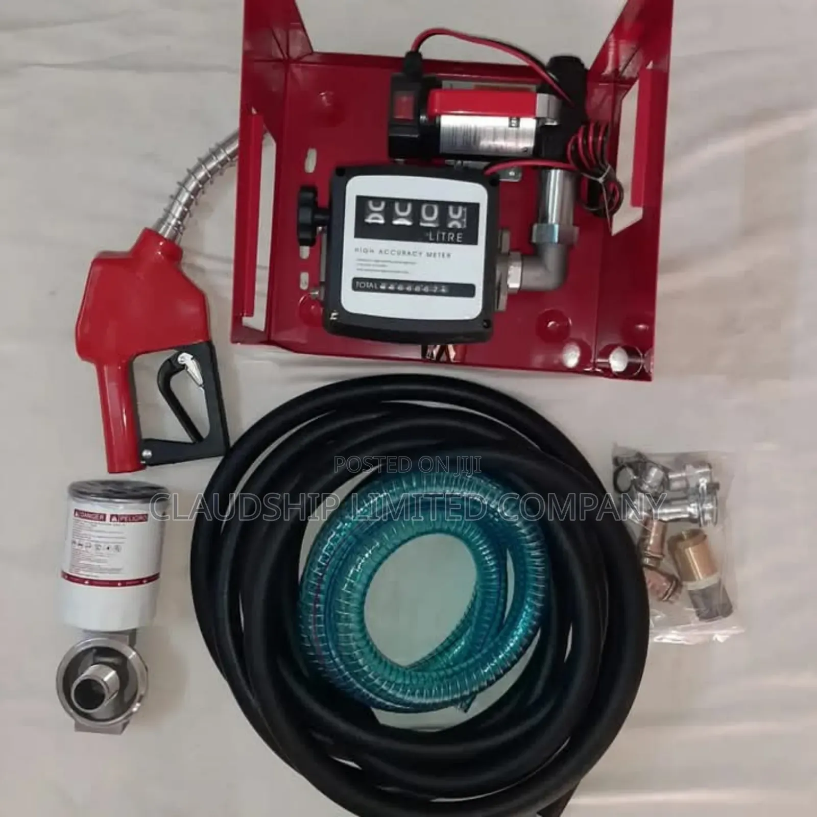 Fuel Transfer Portable Pump + Filter 60lpm | 220v 12v| 550w