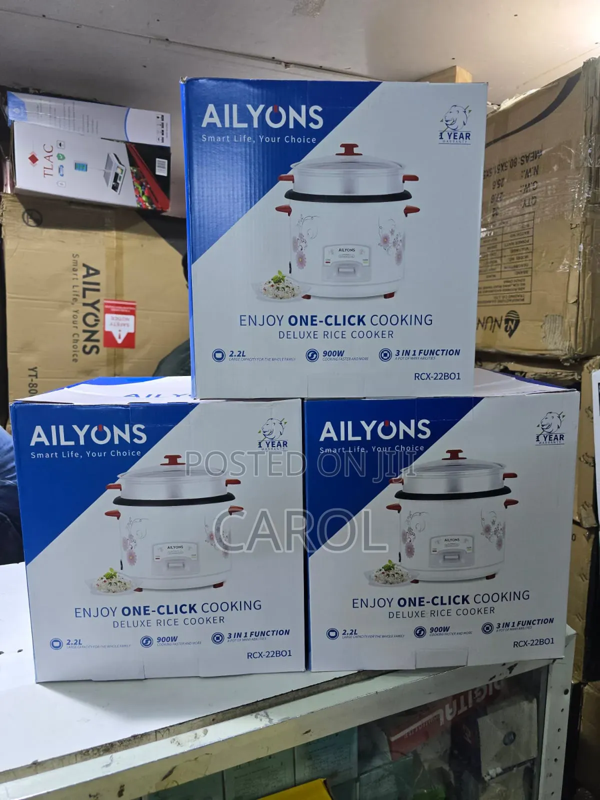 Ailyons Rice Cooker 4 Pieces in a Box