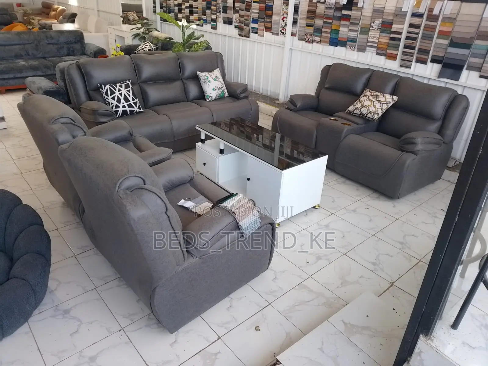Tanzanian Semi Recliner Sofa 7 Seater
