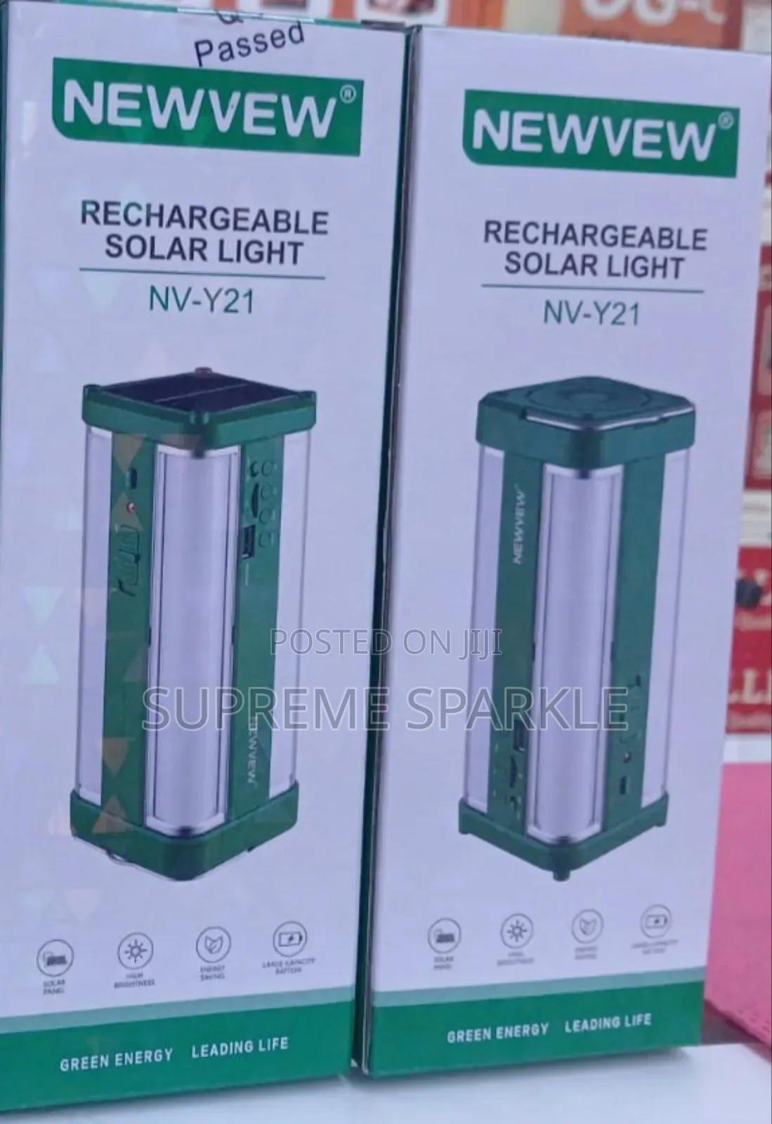 Rechargeable Solar Light, Newvew Nv-Y21.