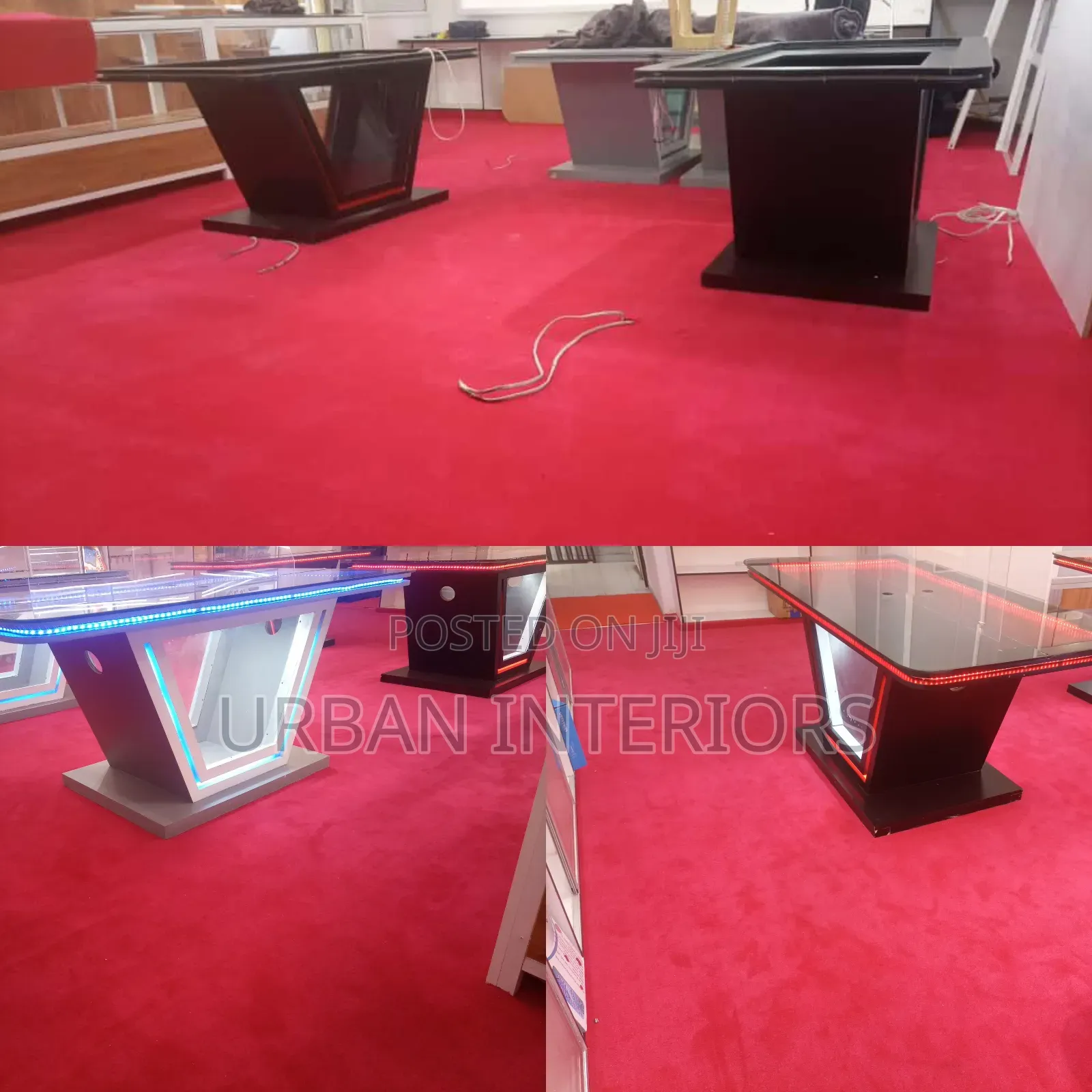 Red Carpet Installation in Sections Red Carpet Installation in Section