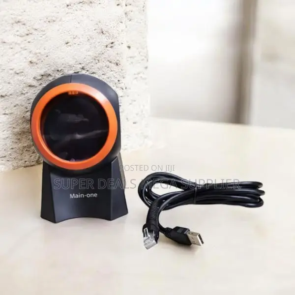 Space Efficient 1d and 2d Table Mount Barcode Scanner Hands Free