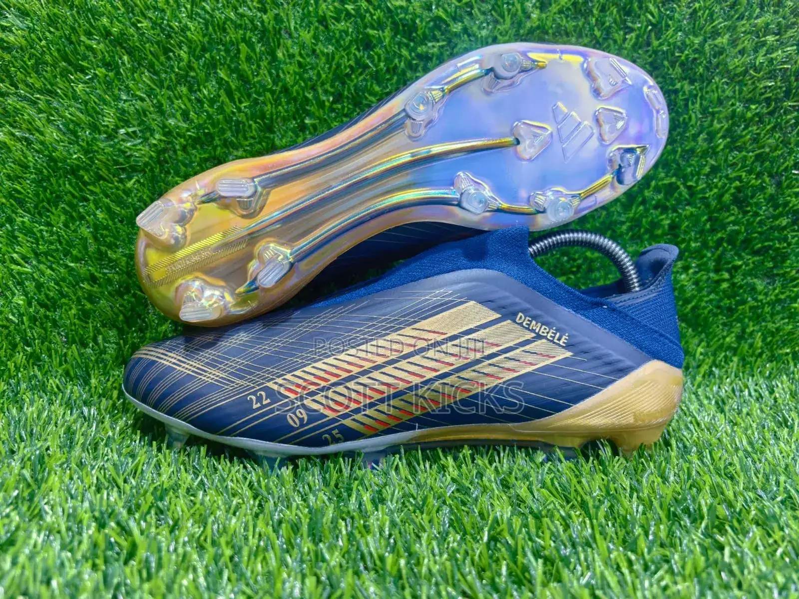 Adidas F-50 Ousmane Dembélé Navy Blue Gold
