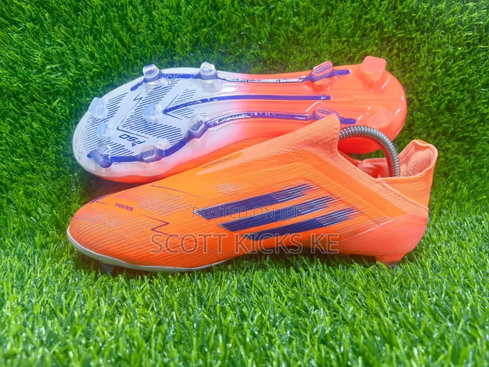 Adidas F-50 Elite Beam Orange Laceless