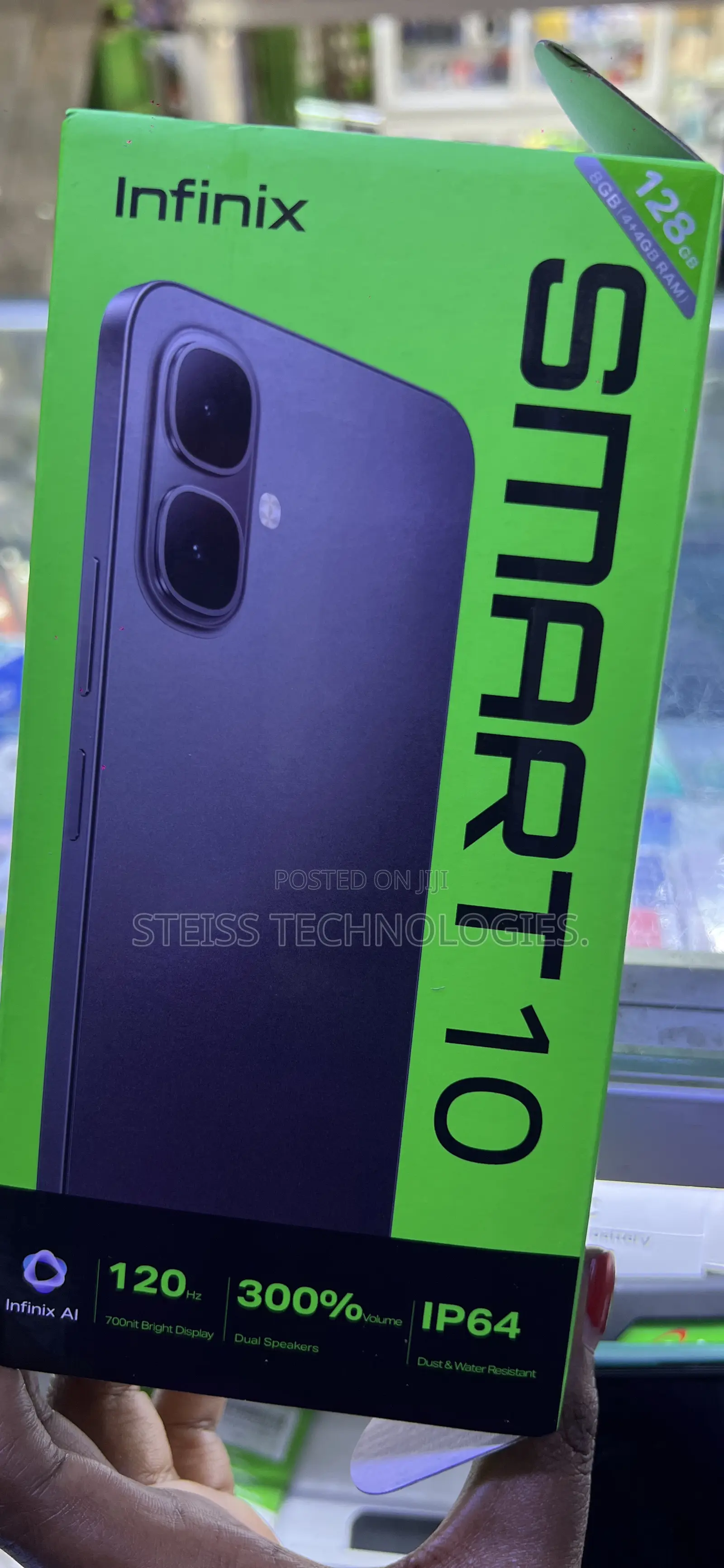 New Infinix Smart 10 128 GB Black
