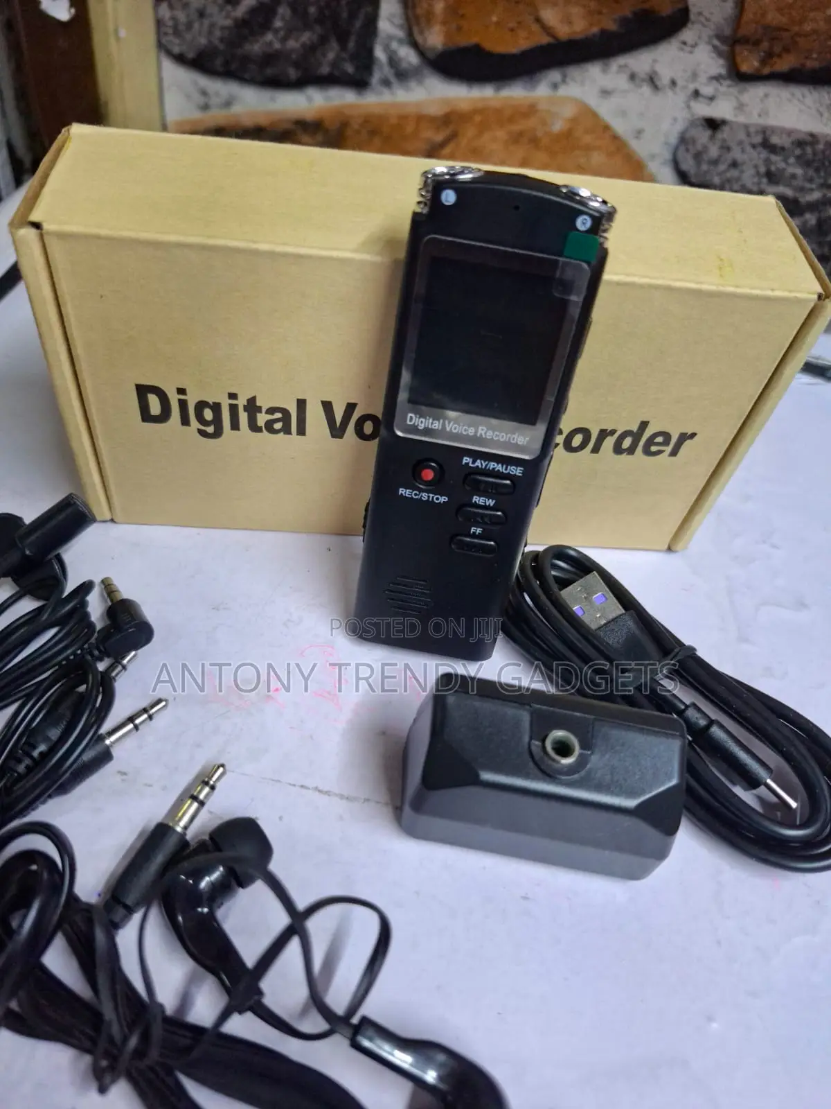 8gb Compact Digital Voice Recorder With Voice-activated Mode