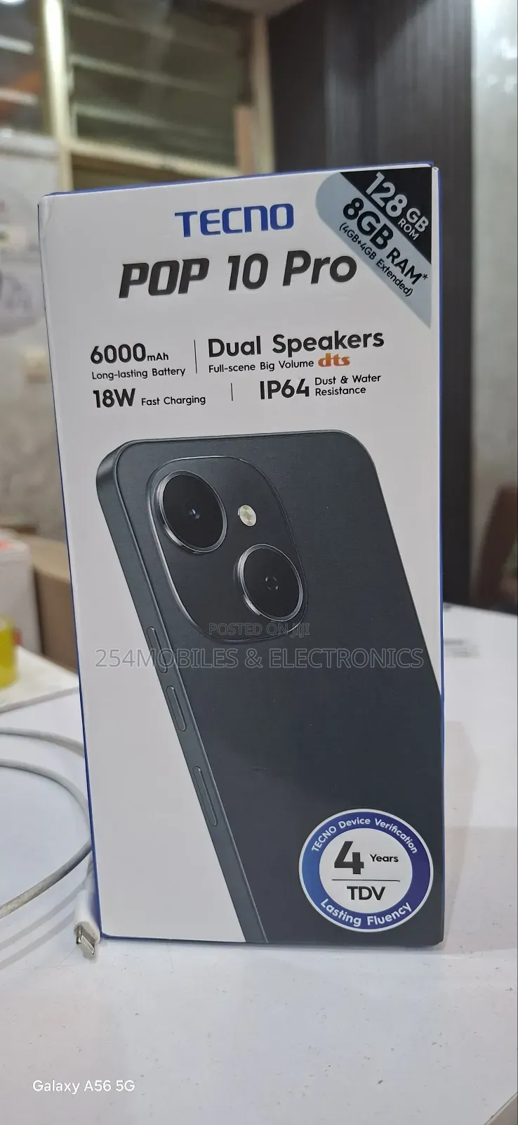 New Tecno Pop 10 128 GB Black