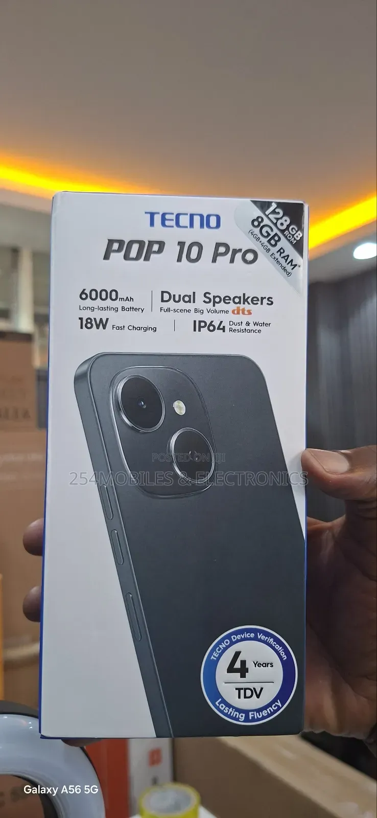 New Tecno Pop 10 128 GB Black
