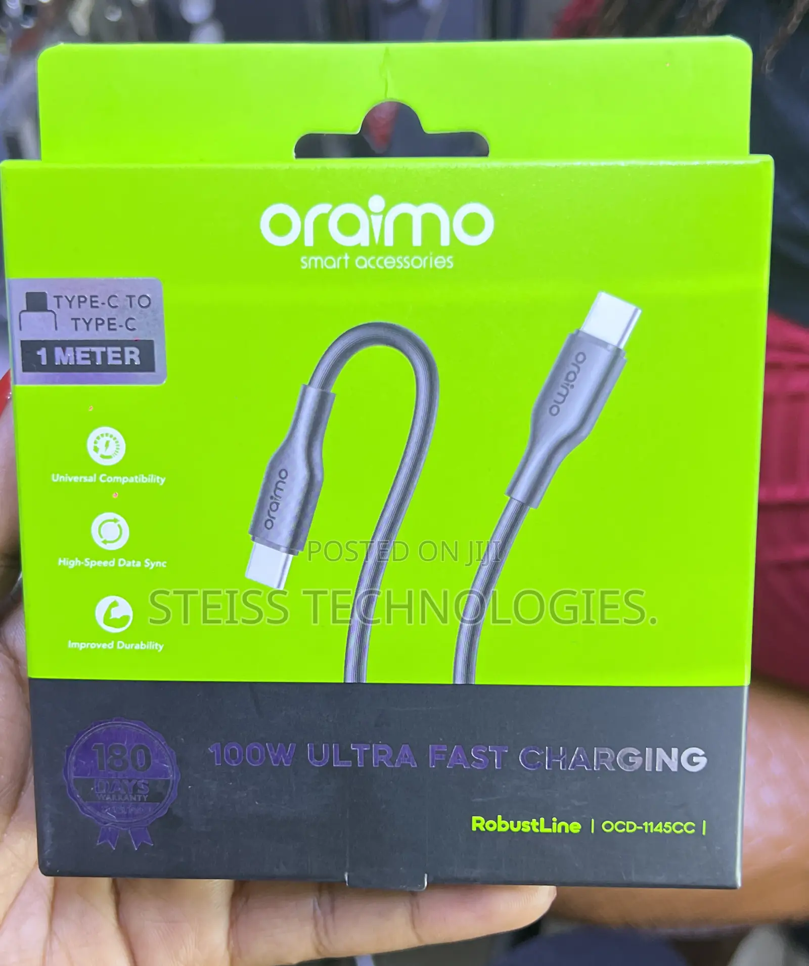 Type C to Type C Oraimo Cable