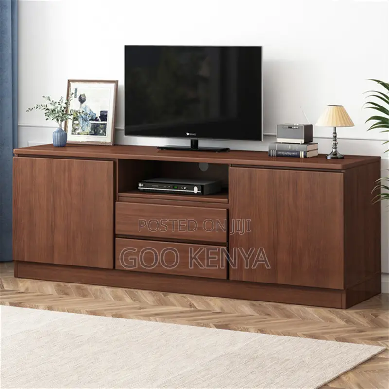 Home Tv Cabinet; Classic Wooden Tv Table With Storage For Living Room