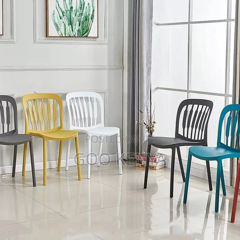 Home Chair; Plastic Colorful Chair For Outdoor Dining And Entertaining