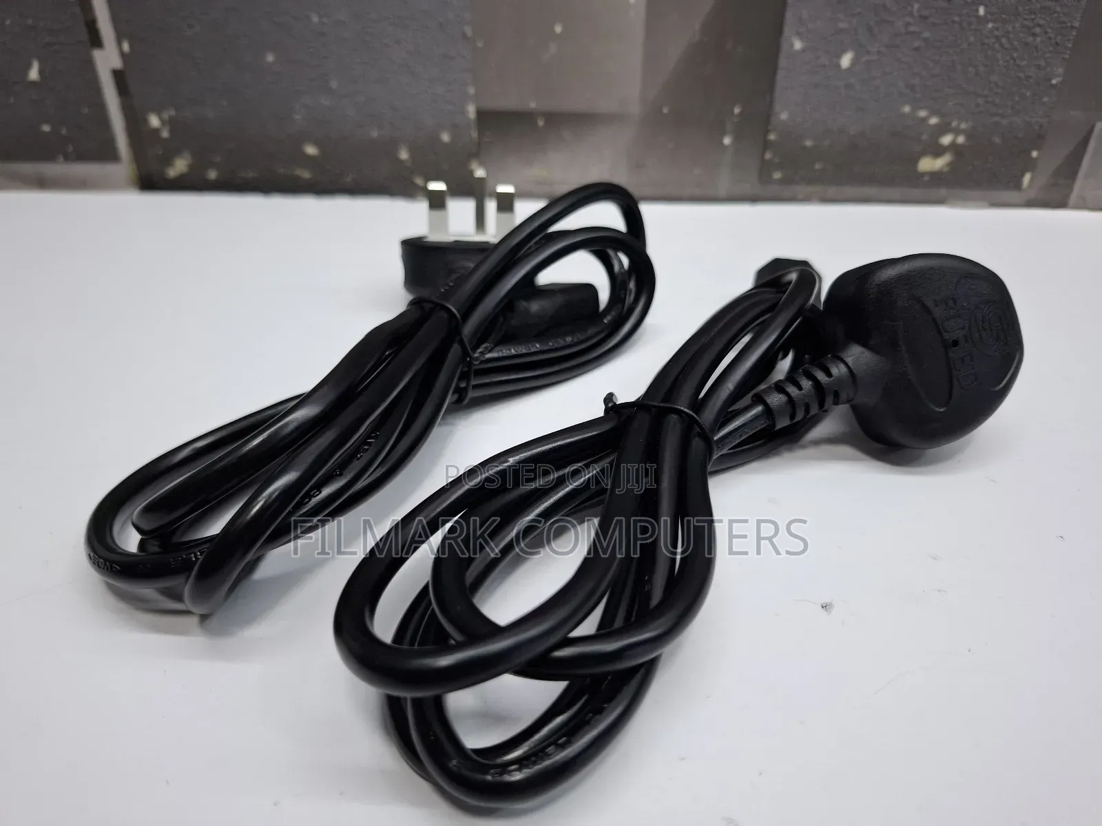 Quality White Fused Computer Desktop Cpu And Monitor Power Cable