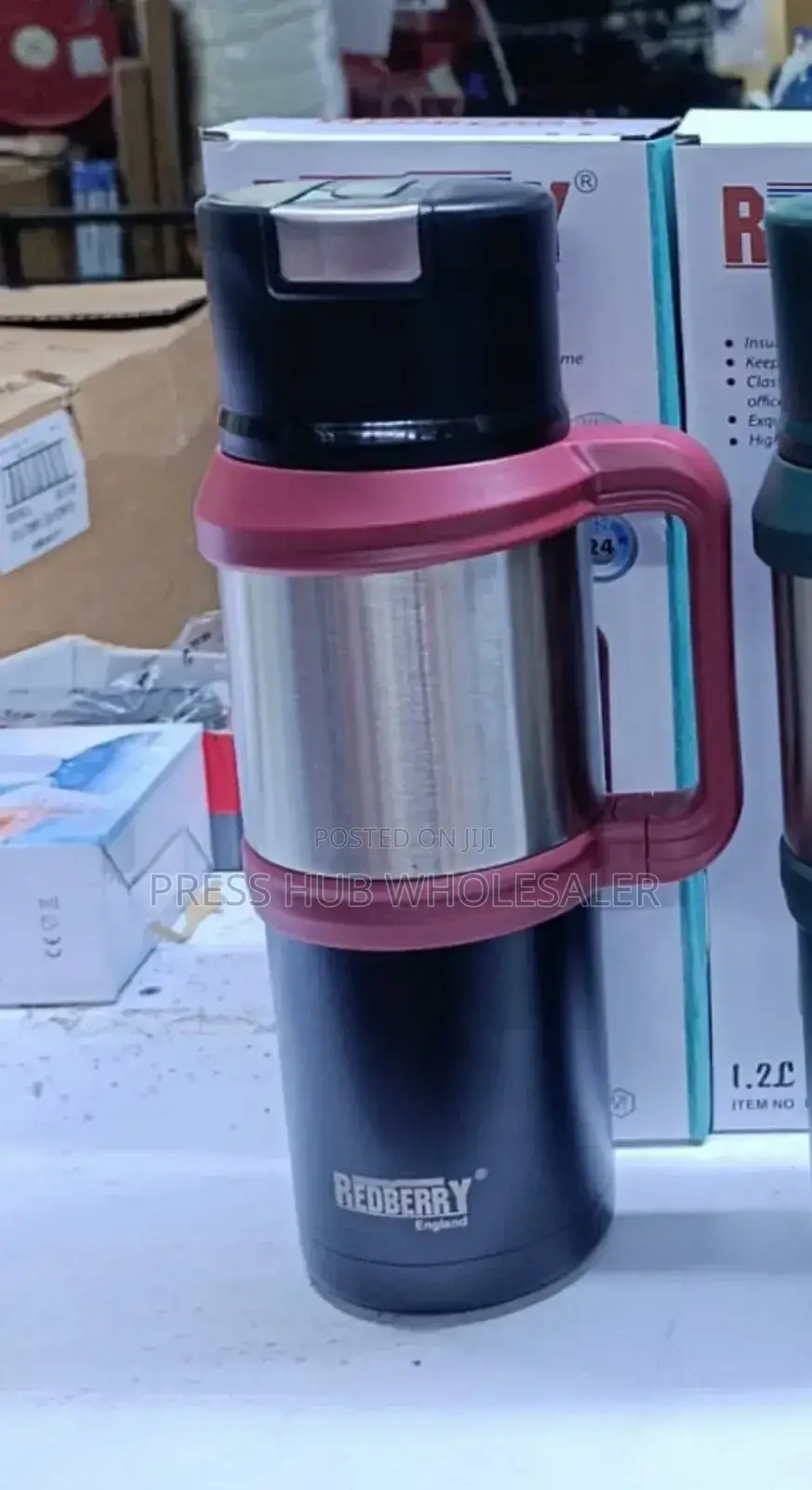 Redberry 1.2l Insulated Double Wall Vacuum Flasks*
