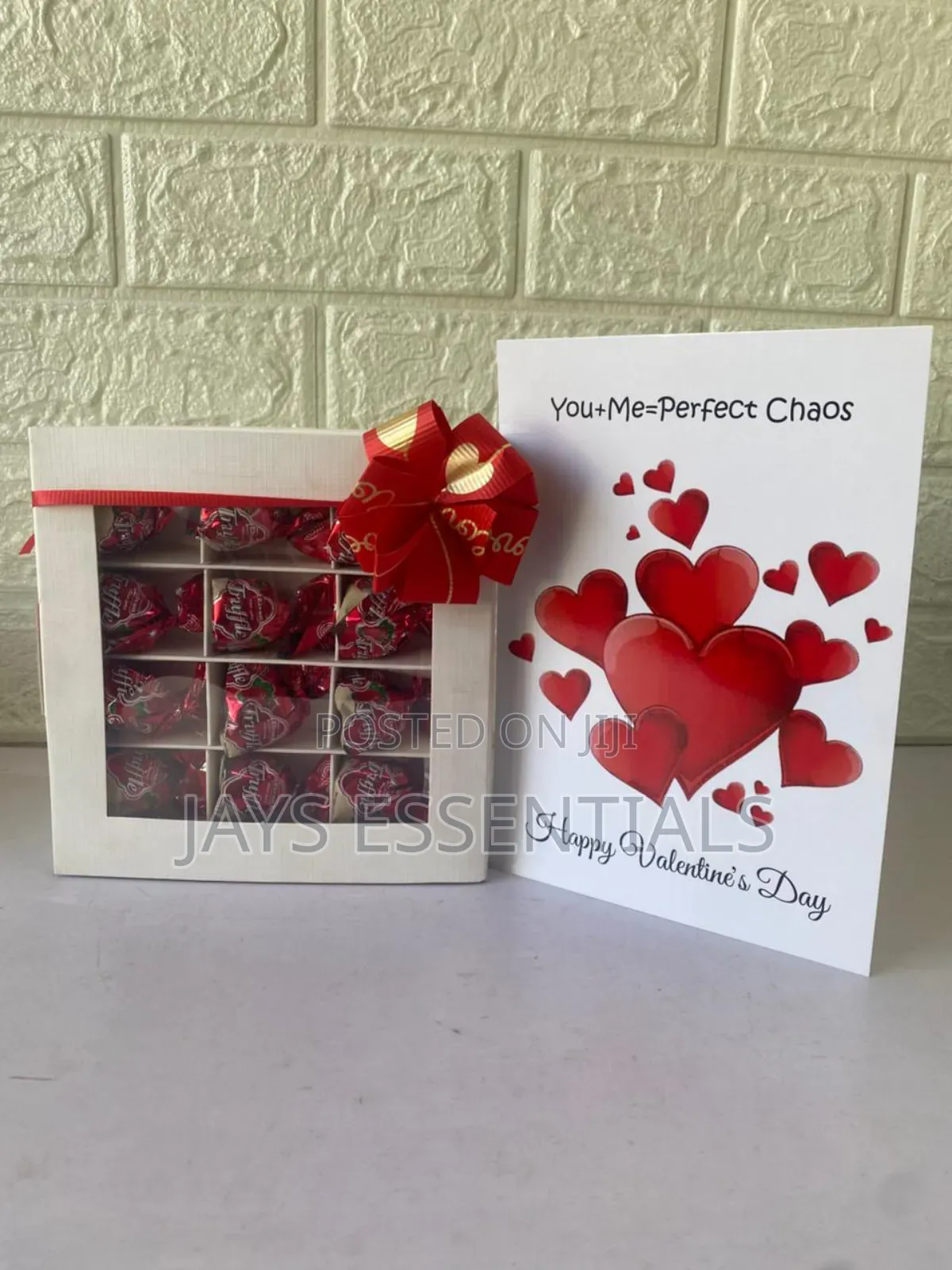 Valentines Gift: 12pcs Luxury Truffle Chocolate Card Set
