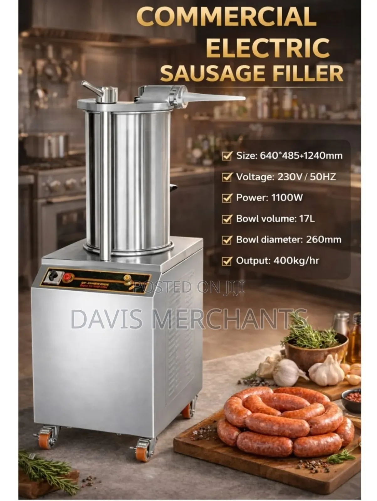 Commercial Electric Sausage Filler Machine