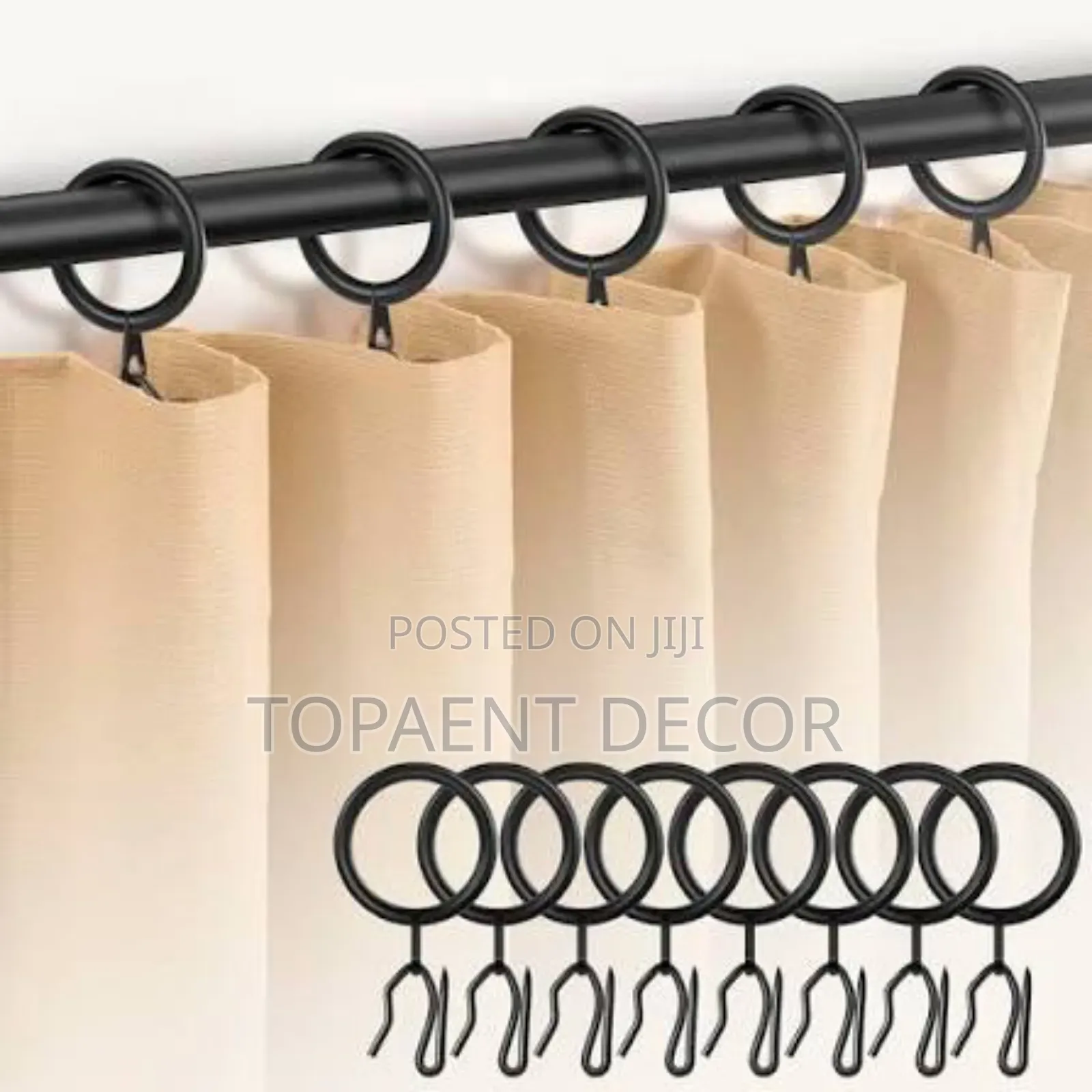 Metallic ,Drappery Rings For Curtains And Sheers