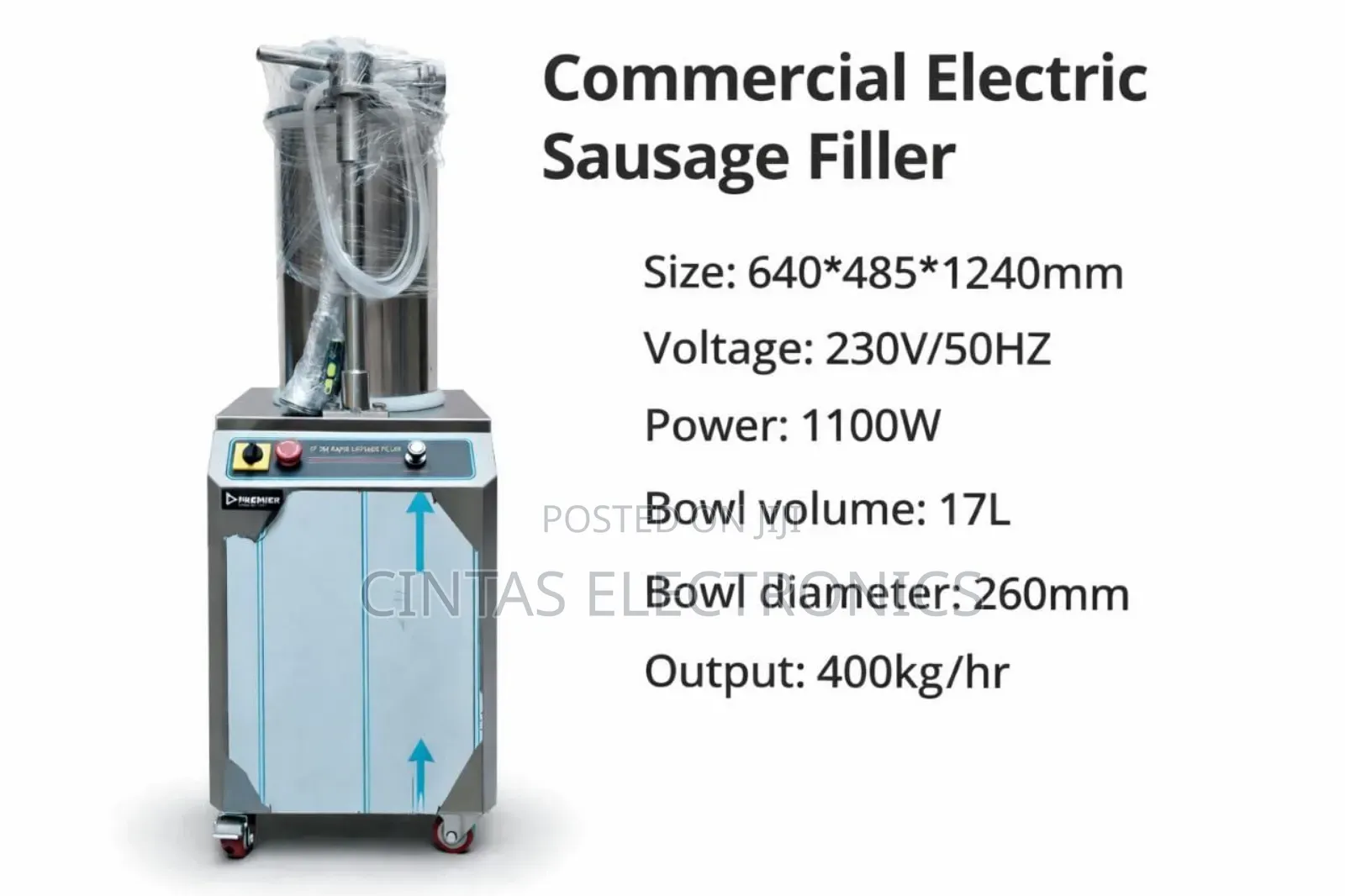 Commercial Sausage Filler 17l