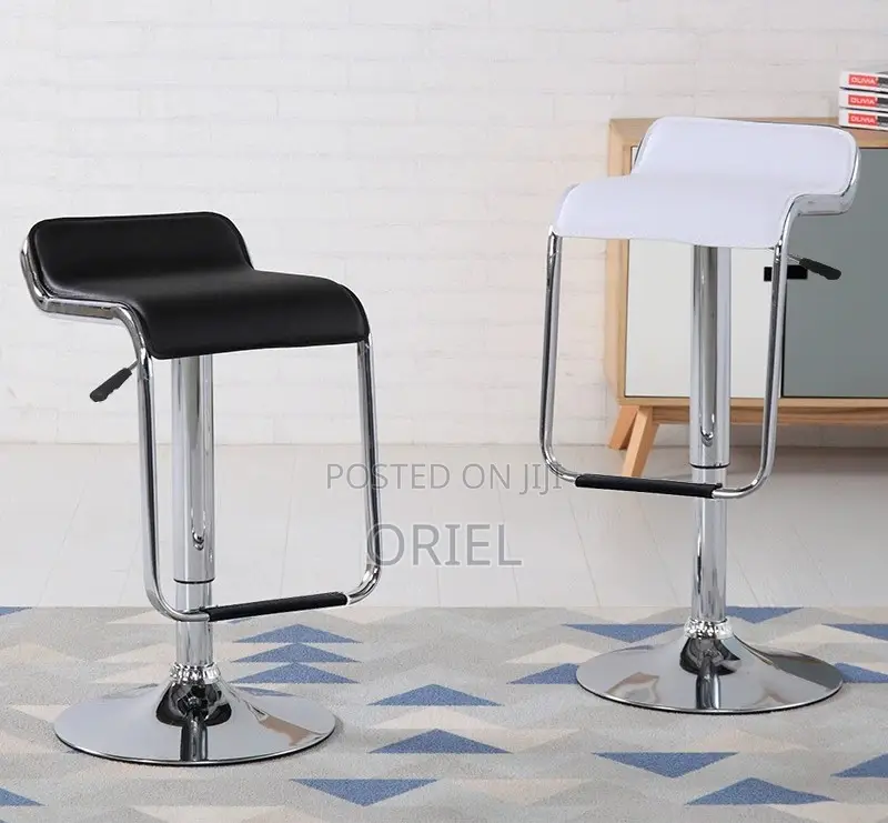 Modern Counter Barstool : Adjustable Height Aluminium Frame Barstool
