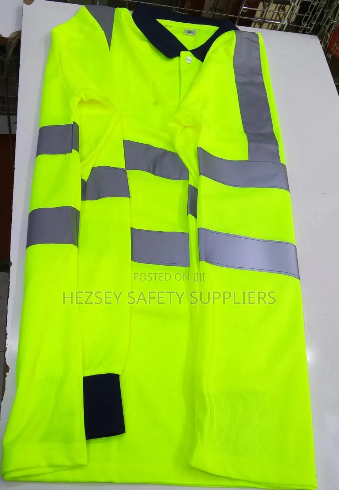 Long Sleeve Reflective Polo T-shirt