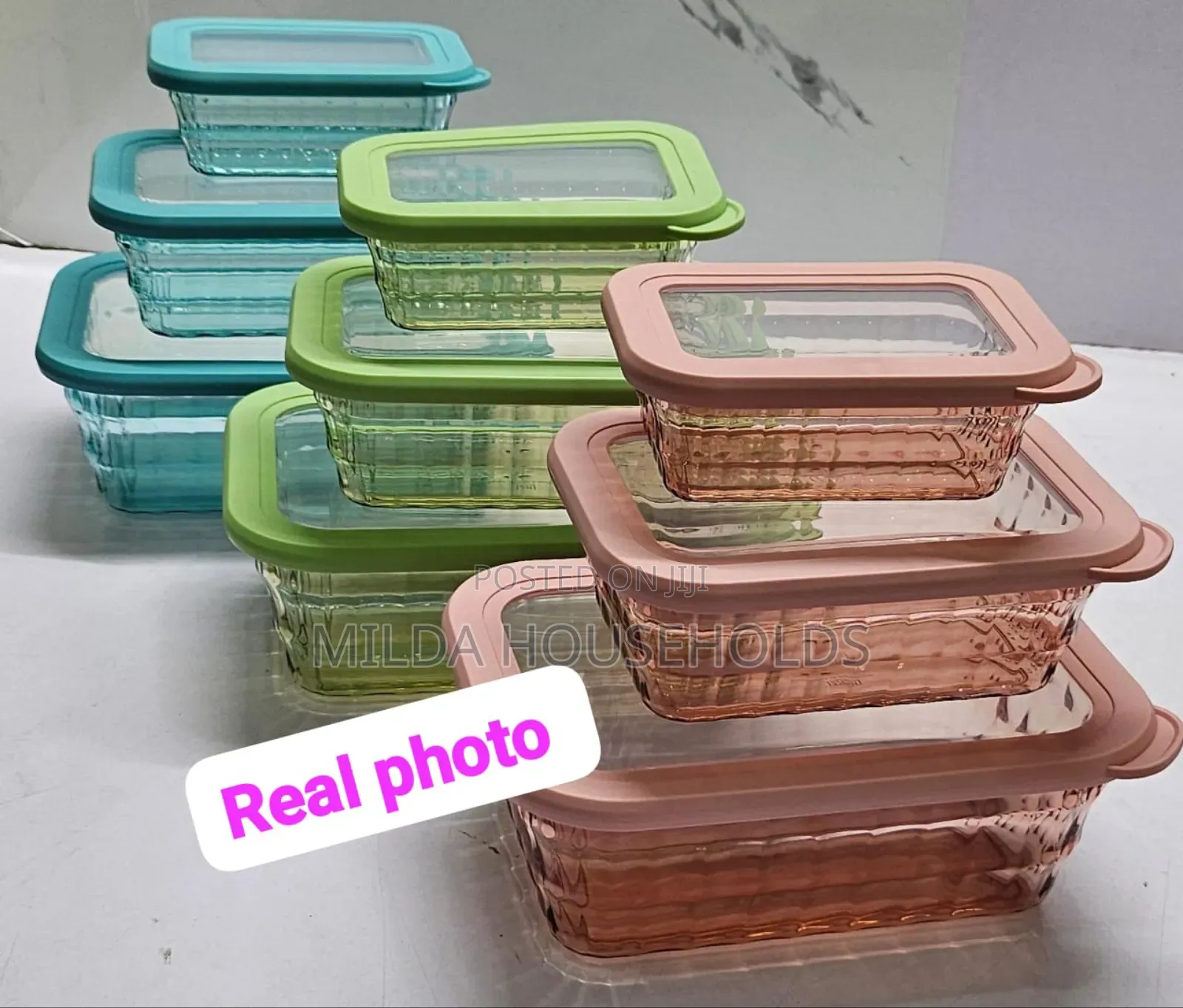 3in1 Acrylic Storage Containers Available in 3 Colours