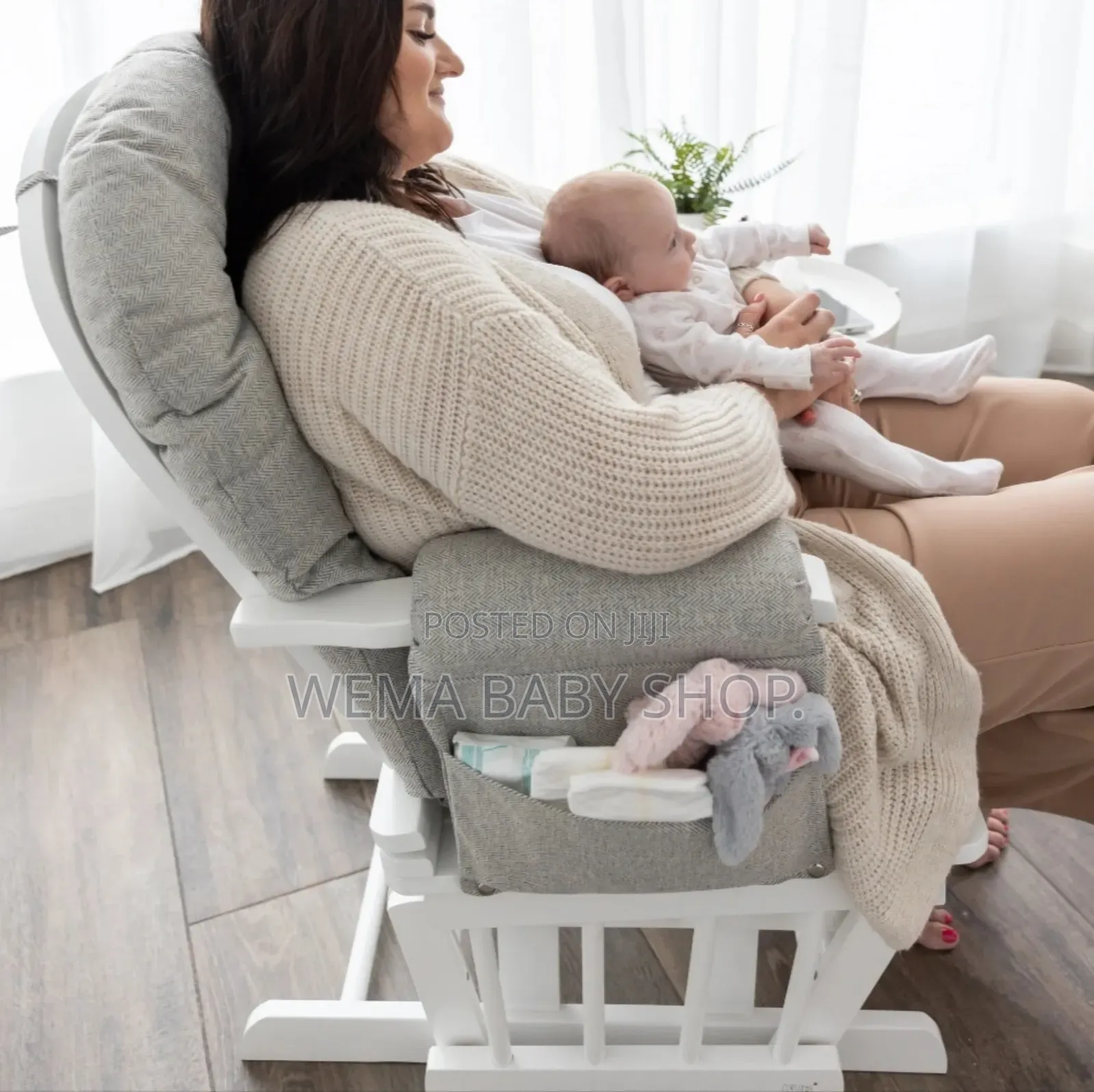 Nursery Glider and Ottoman Set Nursing Chair