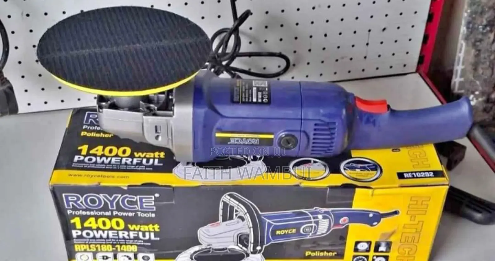 Professional Royce Buffing Machine 1400 Watts/Polishing Pad 1400 Watts